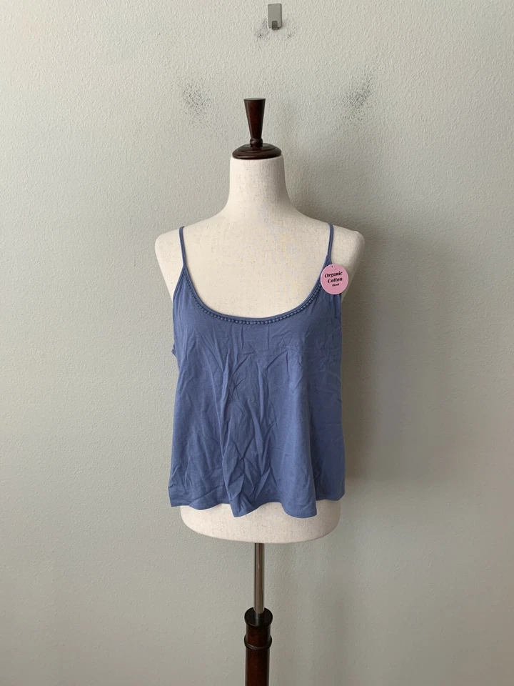 Camisola Piel Natural Talla S Aubrey Algodón Orgánico Mezcla Modal Pom Pom Back Corbata Foto 2 de 4