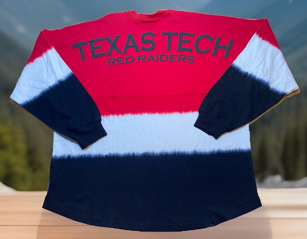Texas Tech Red Raiders Spirit Jersey NEW XS Long Sleeve Shirt Tie