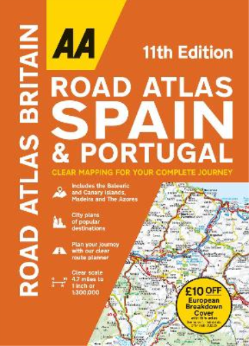 AA Road Atlas Spain & Portugal (Tascabile) AA European Road Atlases