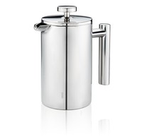 Kaffeebereiter Gustavo Edelstahl French Press 1L Doppelwandig Tee Kaffeepresse