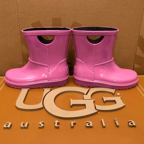 NEU KLEINKIND UGG RAHJEE WASSERDICHT REGENSTIEFEL PVC GUMMI JERSEY GEFÜTTERT KINDER  - Bild 26 von 30