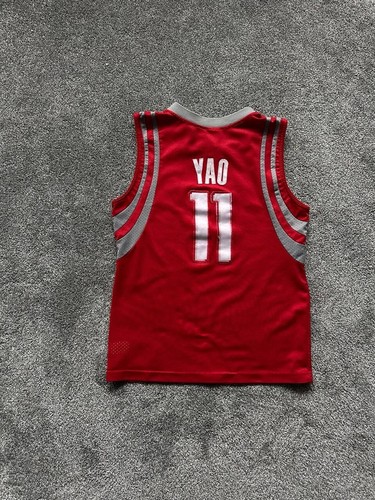 Nike NBA Houston Rockets #11 YAO MING Rot Trikot Länge + 2 Größe: M RAR