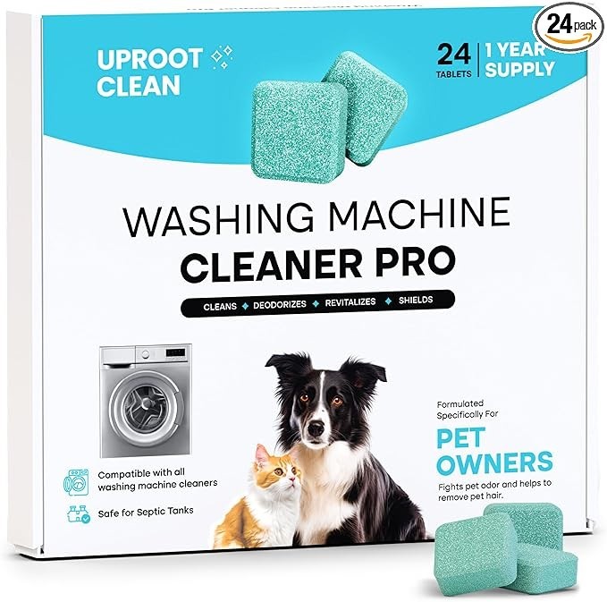 Uproot Clean Washing Machine Cleaner Tablets 24 Pack 12 Month Supply