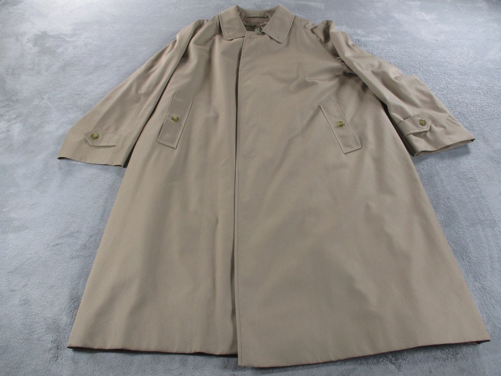 Cappotto vintage Burberrys of London uomo beige kaki marrone trench bottoni XXL US INtime OTTIMEioni