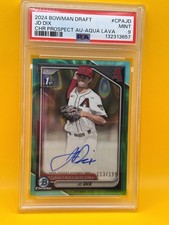 Topps Bowman Draft Chrome Prospect JD Dix CPA-JD Aqua Lava Auto RC /199 Diamond…