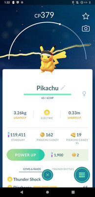 Pokémon Non Shiny Pikachu Wearing A Marathon - PTC Go