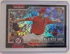 New MacKenzie Gore /10 Black Sand Glitter 2026 Topps MLB Washington Nationals