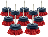 TopfbüRste RundbüRste Nylon 50 Mm 10 StüCk SchleifbüRste Schaft Encore Premium
