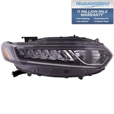 Headlight Bi-led Right Passenger Capa For 2018-2022 Honda Accord Black Ho2503187