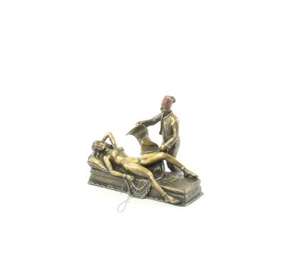 Erotische Bronzefigur,Sinnlichkeit,  weiblicher Akt, Erotikfigur