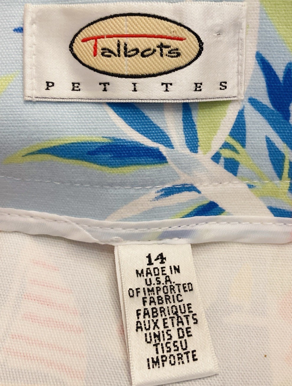 Talbot's Petites Women's Patchwork Look Stretch S… - image 3