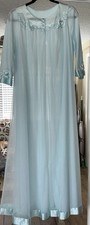 Vtg 60s Gossard Artemis Light Blue Peignoir Chiffon Robe Size Medium EUC Beauty