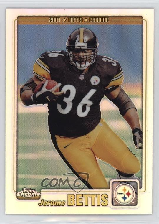 2001 Topps Chrome Refractor /999 Jerome Bettis #114 HOF k0q