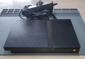 Sony PlayStation 2 PS2 Slim Console Black Bundle NEW DVD LASER! Tested! Works!