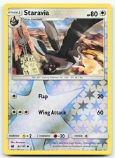 Pokemon Staravia 82/111 Crimson Invasion Uncommon Reverse Holo NM