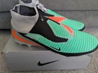 UK 10 Nike Phantom 6 High Elite Mid Sock Green Chrome & Black Football Boots