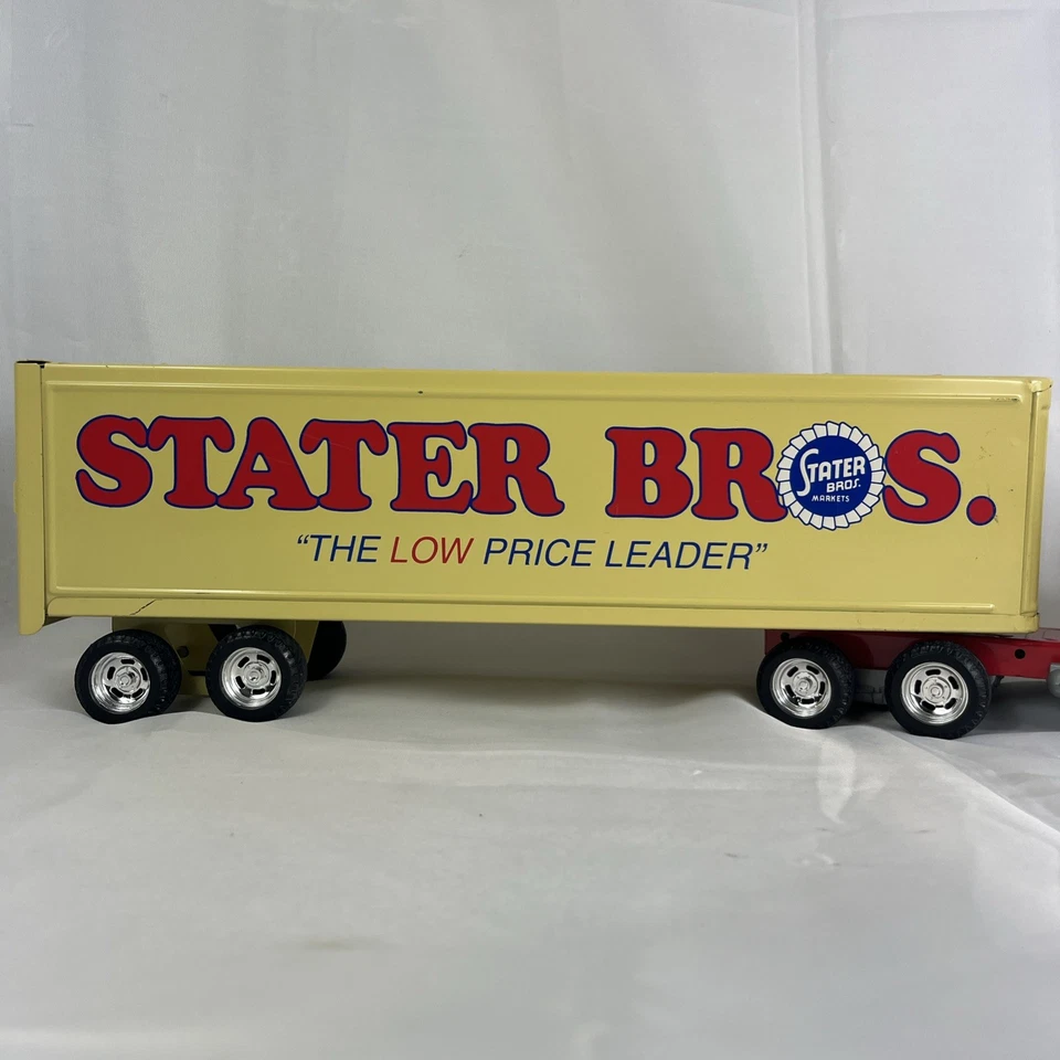 Remolque semirremolque ERTL Toy Co. Stater Bros. Markets International combo acero Foto 2 de 4