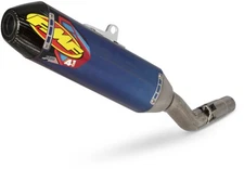 FMF Factory 4.1 RCT Slip-On - Blue Anodized Titanium Muffler - Carbon End 041603