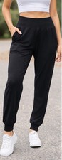 A New Day Women  s Black Joggers Large - 0187