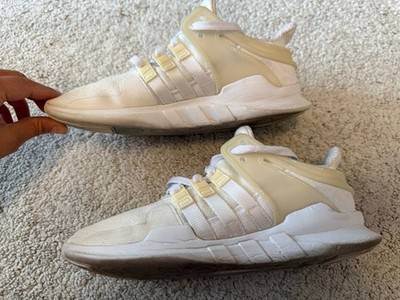 Adidas Gr 40,5 US7,5 Weiß Stoff EQT