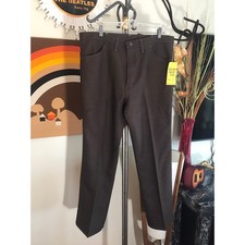 Vintage 1970s Wrangler Brown Western Pants Slacks Wrancher Made in USA