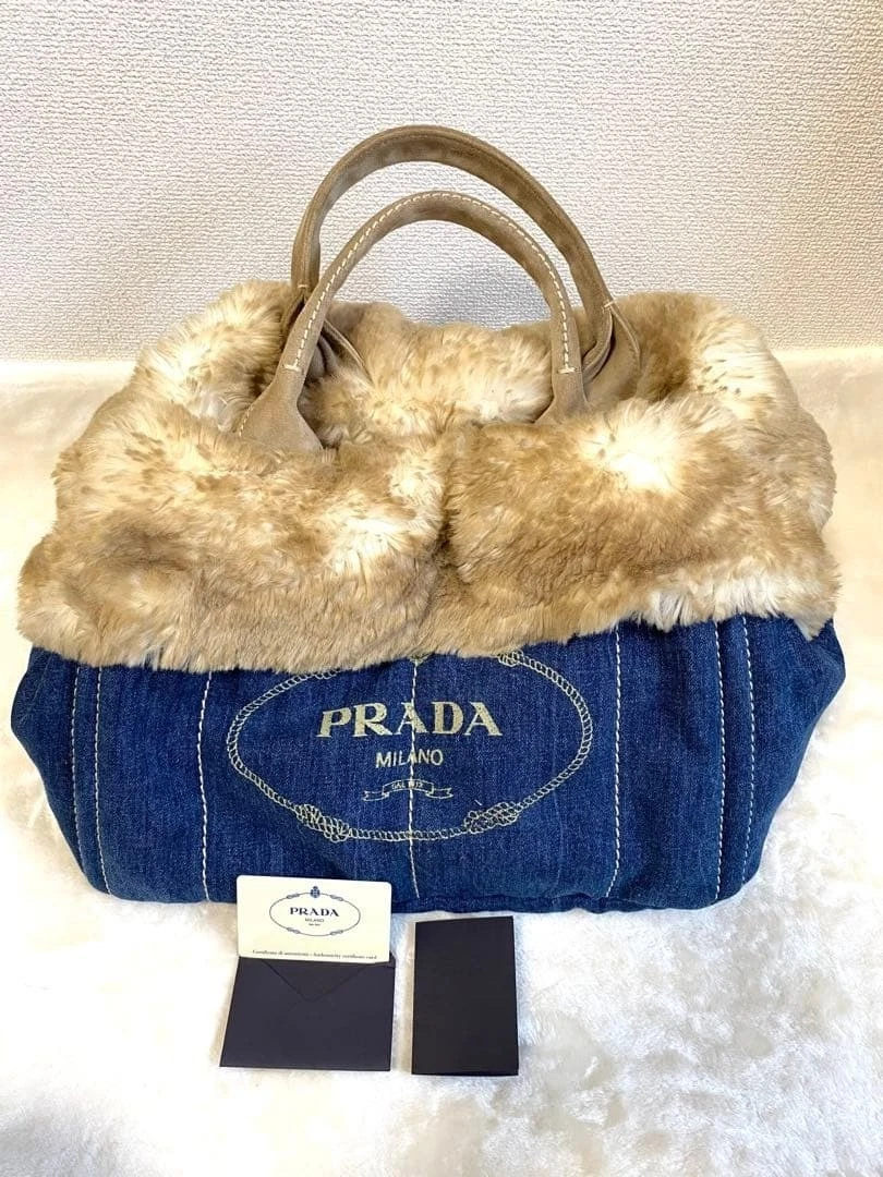 PRADA Fur Exterior Large Bags & Handbags for Women for sale | eBay