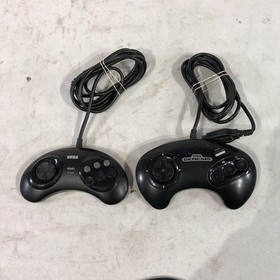 SEGA Genesis II Home Console - Black- 2 Controllers ~ Untested AS-IS