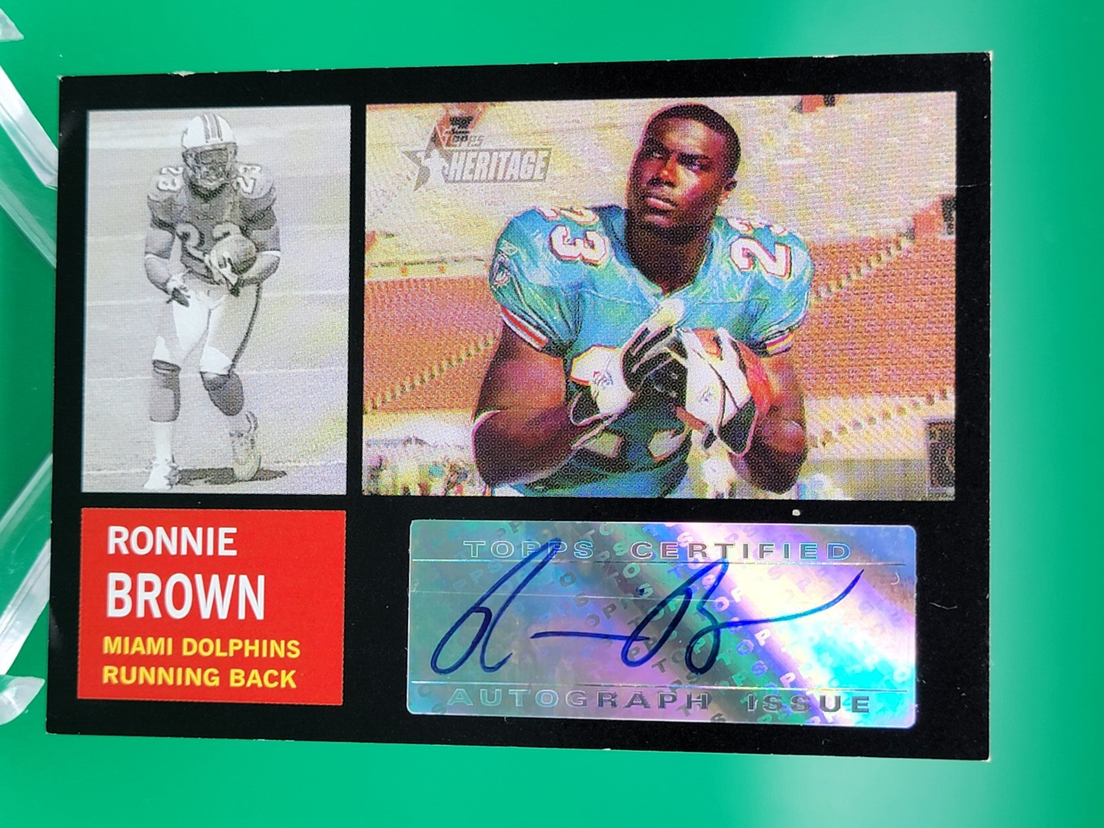 Ronnie Brown Topps Heritage Real One Autographs #ROARB Base