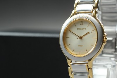 Vintage 1992 N NEUWERTIG Seiko Lucent 7N01-6160 Bicolor Runde Qz Herrenuhr JAPAN
