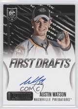 2013-14 Panini Playbook First Drafts Signatures Austin Watson #FD-AW Auto 0f8