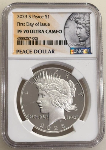2023-S Proof $1 Peace Dollar NGC PF70 UCAM First Day of Issue