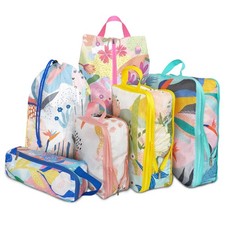 6 Pcs Compression Packing Cubes, Packing Cubes for Travel, Waterproof Luggage...