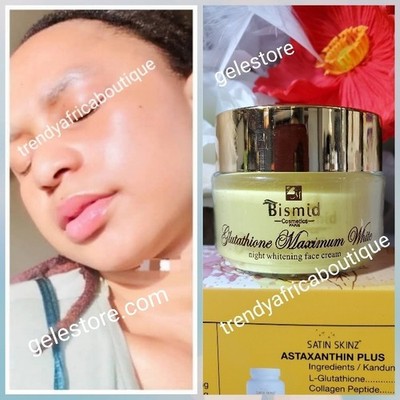 bismid glutathione maximum white night whitening face cream Bismid Costmetics Glutathion Maximum White NIGHT FACE CREAM👌(NOT FOR  SENSITIVE)