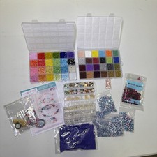 Sead Beads Set Friendship Bracelet Kit Rainbow Beads Lot Open Box