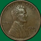 1921 Lincoln Wheat Cent Extremely Fine XF Coin #40884