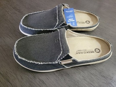 Walk Hero Gecko Man Men's Canvas Slip On Sandals Shoe Loafer Size 11