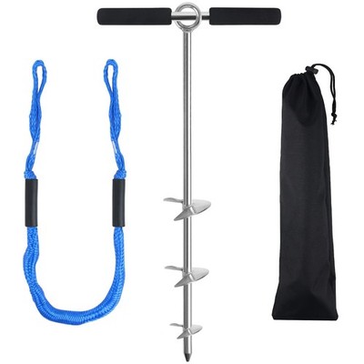 Sand Anchor for Boat, Beach Anchor Boat Sand Anchor with Bungee Dock Line to ...