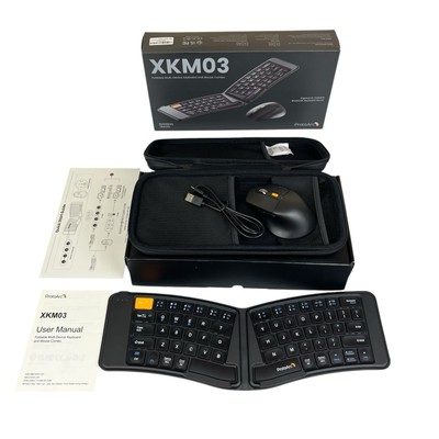 ProtoArc XKM03 Bluetooth Ergonomic Foldable Keyboard and Mouse No Dongle Tested