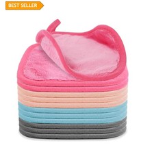 Makeup Remover Cloth 12 Pack, Ultra Soft and Reusable Microfiber Makeup Remov...