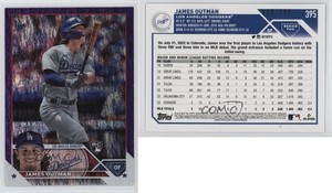 2023 Topps Series 2 Retail Purple Foil /799 James Outman #395 Rookie RC