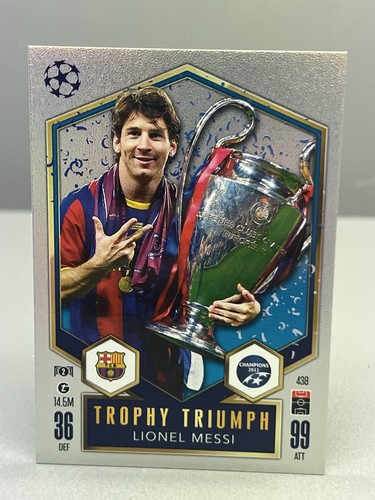2024/25 Topps Match Attax Uefa Club Competitions Trophy Triumph Lionel Messi 438