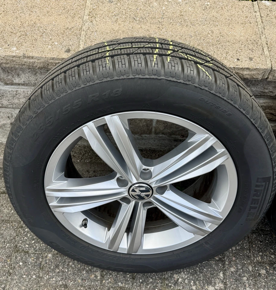 Original VW Tiguan + Allspace Winterräder 18 Zoll Sebring Alufelgen 235/55 R18 - Bild 2 von 4