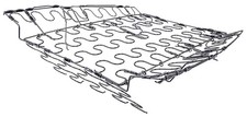 Jegs 79589 Bucket Seat Spring Assembly Back Support Section 1966-1967 Buick Rivi Jegs 79589 Bucket Seat Spring Assembly Back Support Section 1966-1967 Buick Rivi