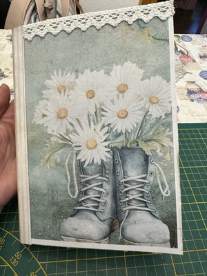 Junk Journal Album Handarbeit ephemera Vintage Unikat Scrapbook Notizbuch