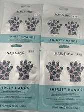 4 Pack- Nails Inc Thirsty Hands, Super Hydrating Hand Mask