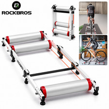 ROCKBROS Bike Rollers Adjustable Bike Trainer Stand Foldable Indoor w/Resistance