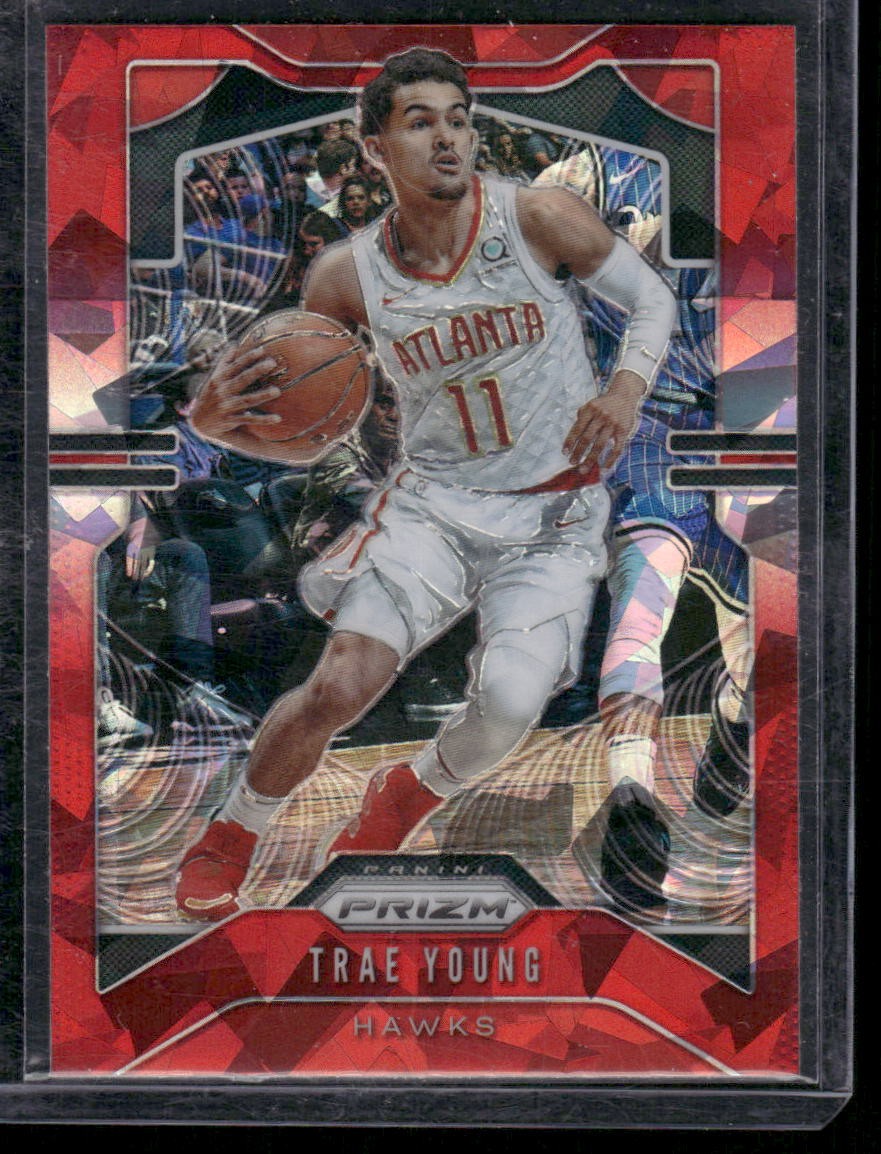 2019-20 Panini Prizm #31 Trae Young Red Ice HAWKS COLOR MATCH