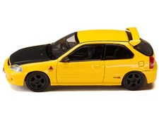 1/64 Honda Civic EK9 RHD Right Hand Drive Yellow with Carbon Hood "Initial