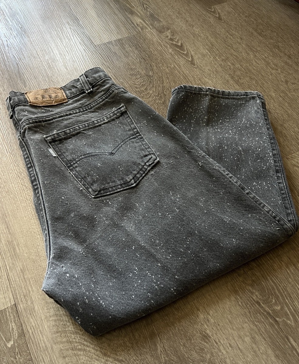 Vintage 1988 Levi's Silver Tab 40550 Galactic Wash 32x33 Black