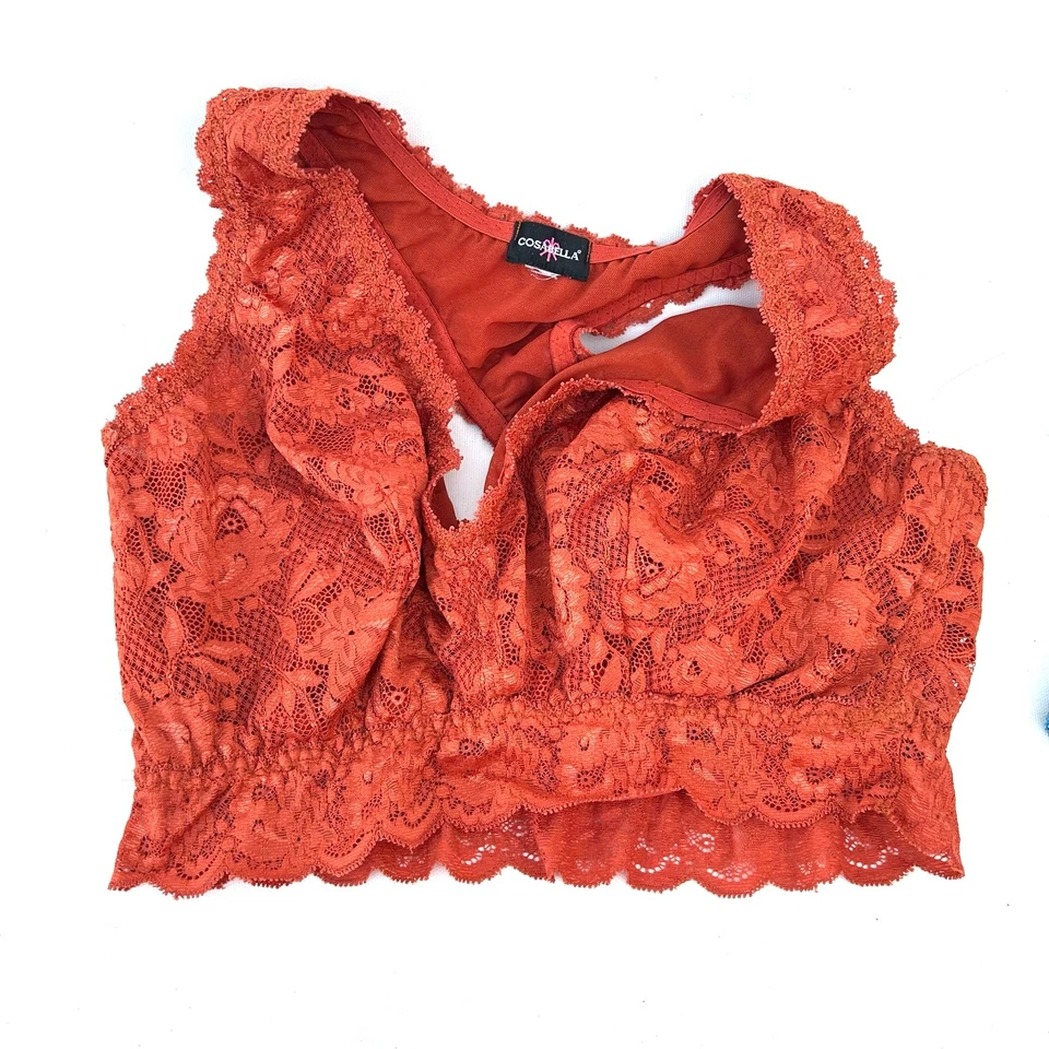 Conjunto de sujetadores bralette de encaje espalda cruzada Cosabella Bundle Never colores medianos Foto 2 de 4